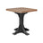 This is the Antique Mahogany and Black colored square dining table on a white background.