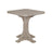 This is the Weatherwood colored square dining table on a white background.