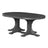 This is the Black colored oval dining table on a white background.
