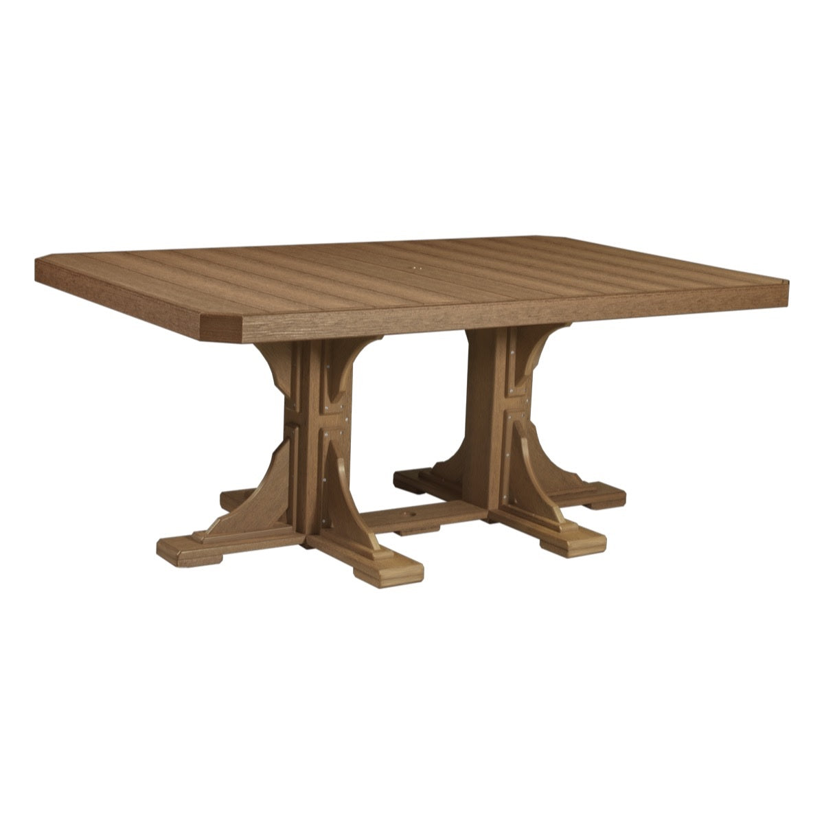 This is the Antique Mahogany colored dining table on a white background.