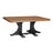 This is the Antique Mahogany and Black colored dining table on a white background.