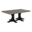 This is the Coastal Gray and Black colored dining table on a white background.