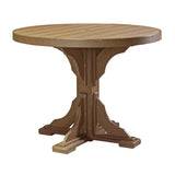 This is the Antique Mahogany colored round dining table on a white background.