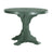 This is the Green colored round dining table on a white background.