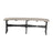This is the Weatherwood and Black colored Table Bench on a white background.