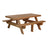 This is the Antique Mahogany colored picnic table on a white background.