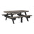 This is the Coastal Gray and Black colored picnic table on a white background.
