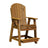 This is the Antique Mahogany colored Balcony Adirondack Chair on a white background.