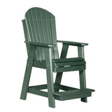 This is the Green colored Balcony Adirondack Chair on a white background.
