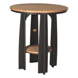 This is the Antique Mahogany and Black colored Balcony Table on a white background.