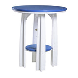 This is the Blue and White colored Balcony Table on a white background.