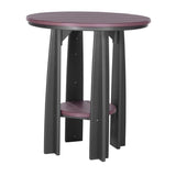 This is the Cherrywood and Black colored Balcony Table on a white background.
