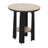 This is the Weatherwood and Black colored Balcony Table on a white background.