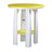 This is the Yellow and White colored Balcony Table on a white background.