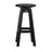 This is the Black colored Bar Stool on a white background.