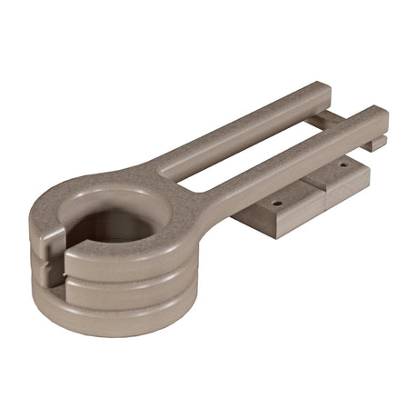 This is the Weatherwood colored cup holder on a white background.