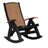This is the Antique Mahogany and Black colored Comfort Chair on a white background.