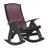 This is the Cherrywood and Black colored Comfort Chair on a white background.