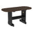 This is the Brazilian Walnut and Black colored coffee table on a white background.