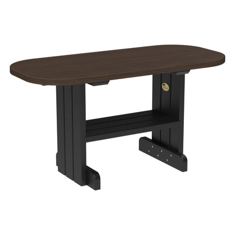This is the Brazilian Walnut and Black colored coffee table on a white background.