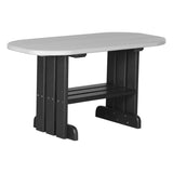 This is the Dove Gray and Black colored coffee table on a white background.