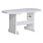 This is the White colored coffee table on a white background.