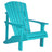 This is the Aruba Blue colored Adirondack chair on a white background.
