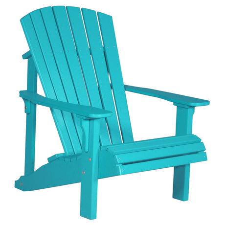 This is the Aruba Blue colored Adirondack chair on a white background.