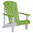 This is the Lime Green and White colored Adirondack chair on a white background.