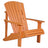 This is the Tangerine colored Adirondack chair on a white background.