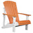 This is the Tangerine and White colored Adirondack chair on a white background.