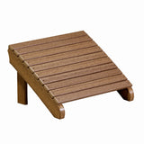 This is the Antique Mahogany colored Adirondack footrest on a white background.