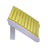 This is the Yellow and White colored Adirondack footrest on a white background.
