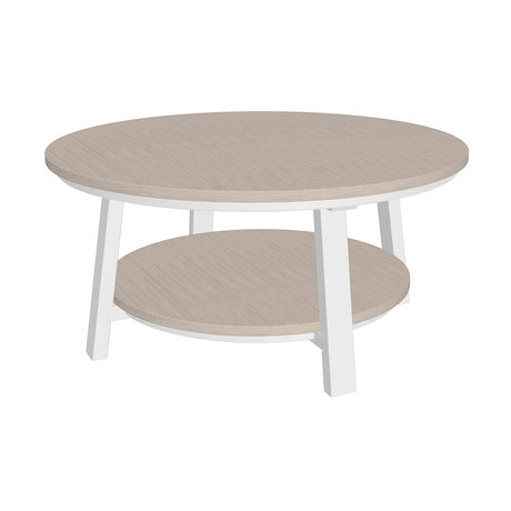 This is the Birch and White colored conversation table on a white background.