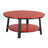 This is the Red and Black colored conversation table on a white background.