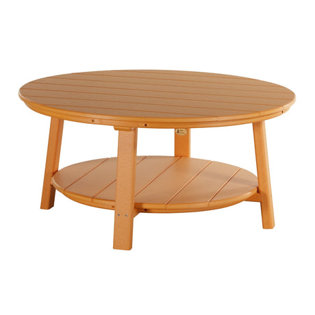 This is the Tangerine colored conversation table on a white background.