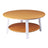 This is the Tangerine and White colored conversation table on a white background.