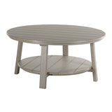 This is the Weatherwood colored conversation table on a white background.