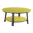 This is the Yellow and Black colored conversation table on a white background.