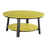 This is the Yellow and Black colored conversation table on a white background.