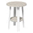 This is the Birch and White colored end table on a white background.