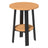 This is the Cedar and Black colored end table on a white background.