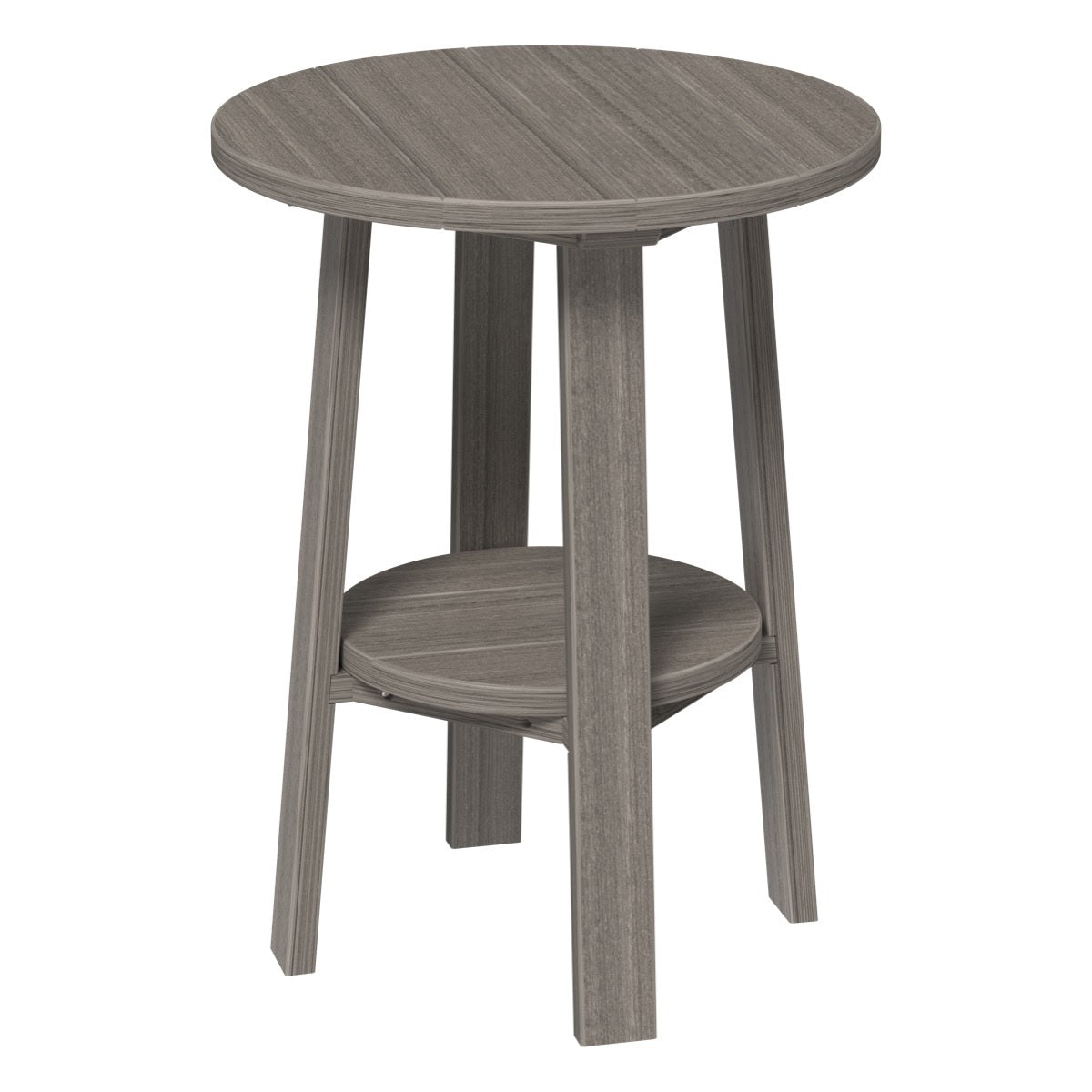 This is the Coastal Gray colored end table on a white background.