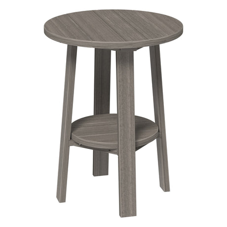 This is the Coastal Gray colored end table on a white background.