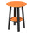 This is the Tangerine and Black colored end table on a white background.
