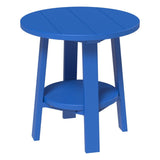 This is the Blue colored end table on a white background.