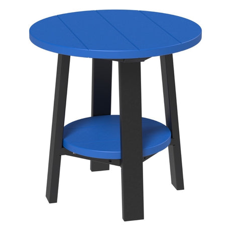 This is the Blue and Black colored end table on a white background.