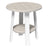 This is the Birch and White colored end table on a white background.