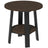 This is the Brazilian Walnut and Black colored end table on a white background.