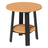 This is the Cedar and Black colored end table on a white background.
